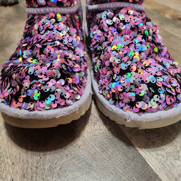 Ugg girls sequin boot size 3 preowned - Picture 4 of 6